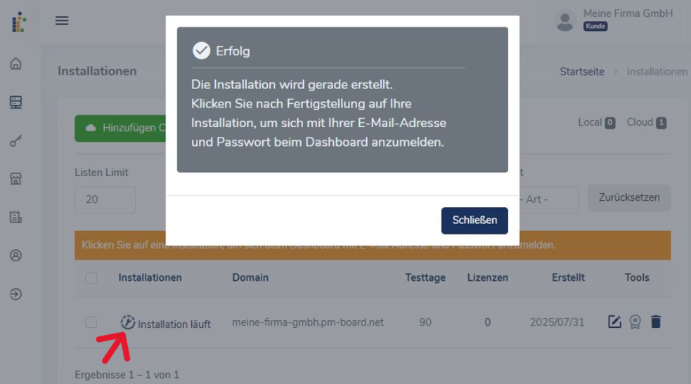 Erstellung-Installation