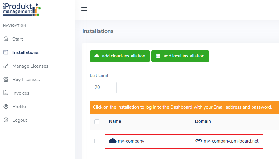 Installation ready