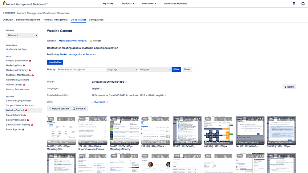 Marketing Software Materials Library