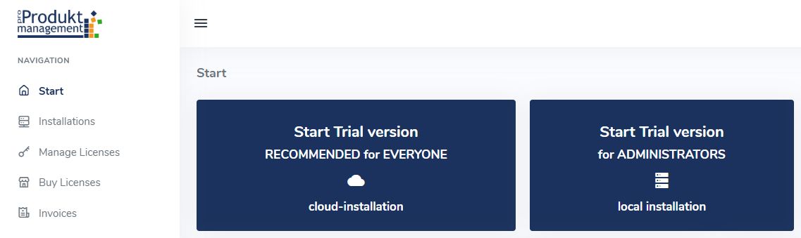 choose your installation